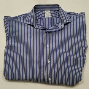 Brooks Brothers men's blue/white striped shirt